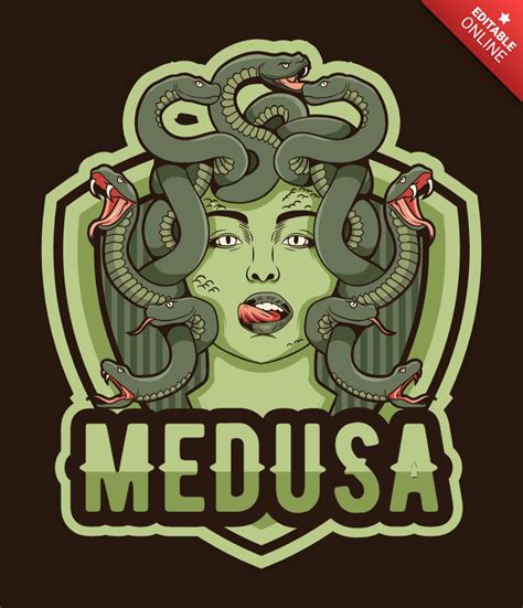 medusa logo template.